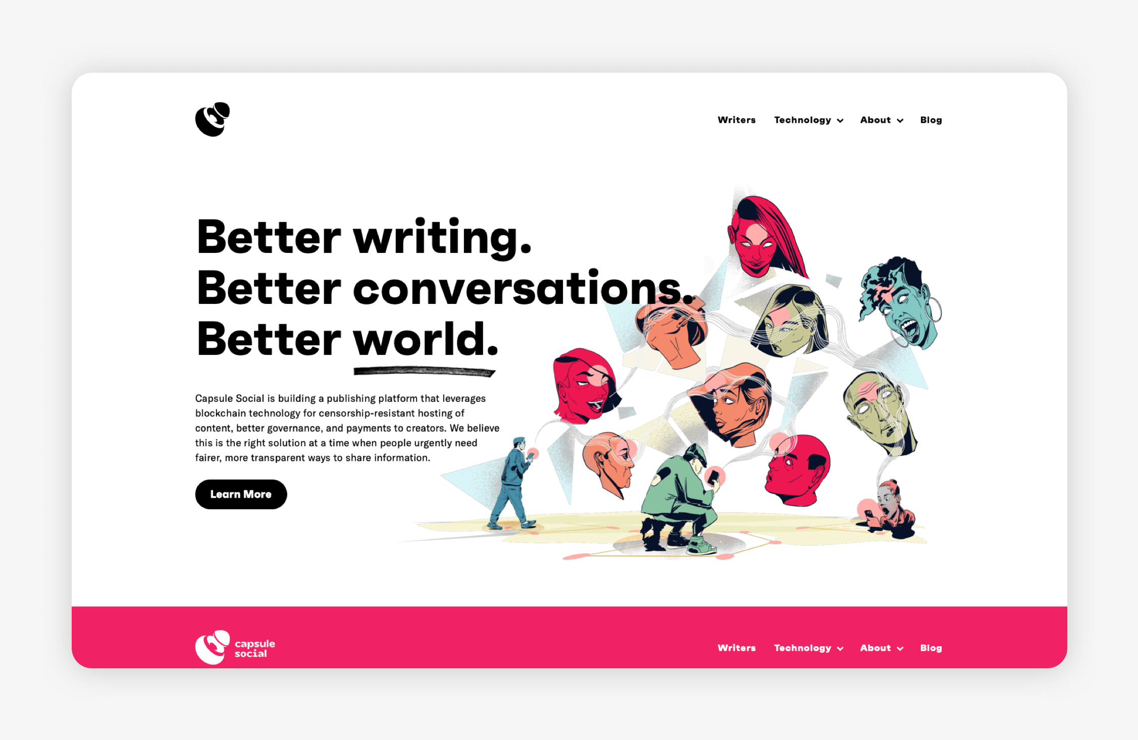 Website creation for Capsule Social